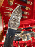 Siam Buddhist Flatware With Case- 33 Pieces (A)