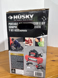 Husky Portable Air Compressor & Kit - 2 Gallon 100 PSI - Appears Unused In Box