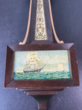 Seth Thomas 8 Day Reverse Painted Sailboat Banjo Wall Clock