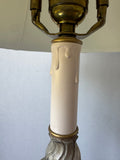 Ornate Resin Candlestick Lamp (WORKS)