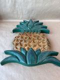 Hand Carved Wooden Pineapple Wall Hanging