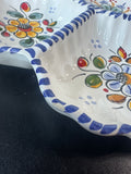 Divided Hand Painted Spanish Pottery Platter