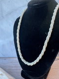 Long Faux Pearl Vintage Twisted Rope Necklace
