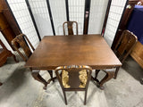 ***AS IS***Table with (4) Antique Chairs***HEAVY ITEM***READ DETAILS ON PICK UP POLICY***