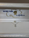Sterling Necklace with Pearl Pendant