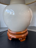 Oyster (Grey/Beige) Large Ceramic Vase 3-Way Lamp (WORKS)