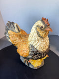 Large Resin Mama Hen with Chicks