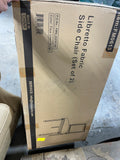 Cream Painted Round Dining Table with 6 Chairs ***HEAVY ITEM***READ DETAILS ON PICK UP POLICY***