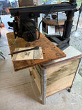 Craftsman 9” Radial Arm Saw Affixed to Cabinet
