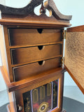 Price Imports Vintage Grandfather Clock style Wind Up Musical Jewelry Box (WORKS)