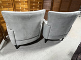 Ashley Furniture Pair of Gray Upholstered Chairs