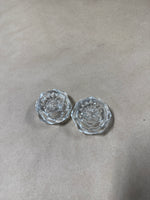 Pair Of Glass Salt Cellars