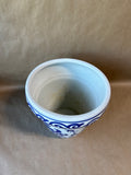 Ceramic Blue And White Planter