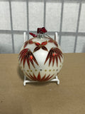 Waterford Vintage Holiday Heirlooms Frosted Glass Ball Ornament C