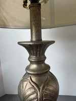 Gold Metallic Botanical Etched Resin Lamp (WORKS)