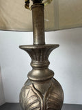 Gold Metallic Botanical Etched Resin Lamp (WORKS)