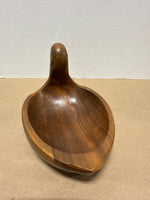 Walnut Wood Duck Trinket Dish
