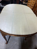 Dining Set: Table, 2 Leaves, Table Pads and (8) Chairs***HEAVY ITEM***READ DETAILS ON PICK UP POLICY***