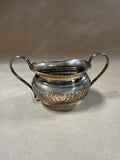 3 Piece Viners Of Sheffield Silver Teapot Creamer And Sugar