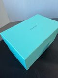 Tiffany & Co. Crystal Basket Weave Cylinder Vase with Box