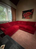 Aquarius LAF Red Sectional Sofa***HEAVY ITEM***READ DETAILS ON PICK UP POLICY***