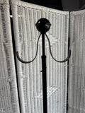 3FT Black Metal 2-Arm Free Standing Wreath Holder