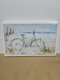 Bicycle at the Beach on Canvas