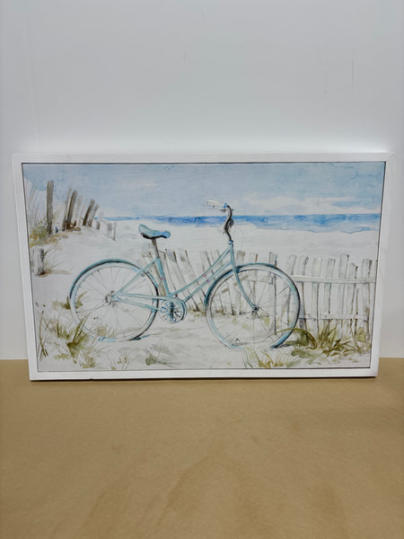 Bicycle at the Beach on Canvas