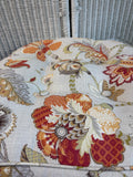 Pier 1 Imports Orange Floral Floor Cushion
