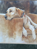 Yellow Labrador Retriever Print by Barbara Shipman; Signed