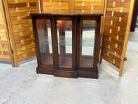 Lighted Petite Curio/Display Cabinet with Mirrored Back