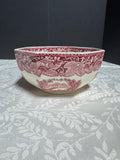 (EE) Mason’s England Vista Pink China Octagonal Vegetable Bowl