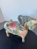 Hand Carved Vintage Thai Wooden Horse Sculpture AS IS (READ DESCRIPTION CAREFULLY)