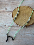 Seafoam Green Beaded Eyeglass Chain