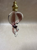 Clear And Purple Glass Ceiling Fan Pull Chain