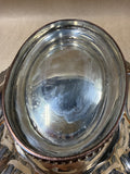 Heavy Silver Plate Basket With Swing Handle