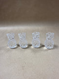Williams Sonoma Glass Pineapple Candle Taper Holder - Set Of 4