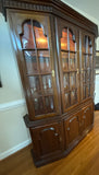 Jamestown American Furniture Lighted 2 Piece China Hutch***HEAVY ITEM***READ DETAILS ON PICK UP POLICY***