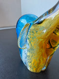 Murano Style Art Glass Elephant Paperweight