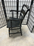 Nichols & Stone Black Hitchcock Style Arm Chair