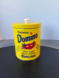 Vintage Crystal Domino Nesting Tin Canisters - Set Of 3