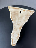 Italian Style Crackled Heavyweight Vintage Ceramic Wall Shelf