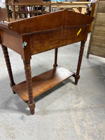 Antique Bobbin Leg Wash Stand with Drawer