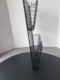 Black Metal Wire 2-Tier Hanging Organizer
