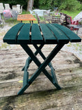 Green Plastic Folding Patio Table