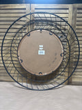 Round Mirror with Open Metal Design Frame