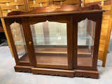 Petite (Low Height) Lighted Curio/Display Cabinet with Mirrored Back
