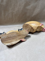 Wooden Sleeping Pigs — 2 Pieces