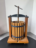 Cast Iron & Wooden Vintage Countertop Fruit Press