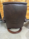Ekornes Stressless Brown Chair with Ottoman (B) ***Read Description***